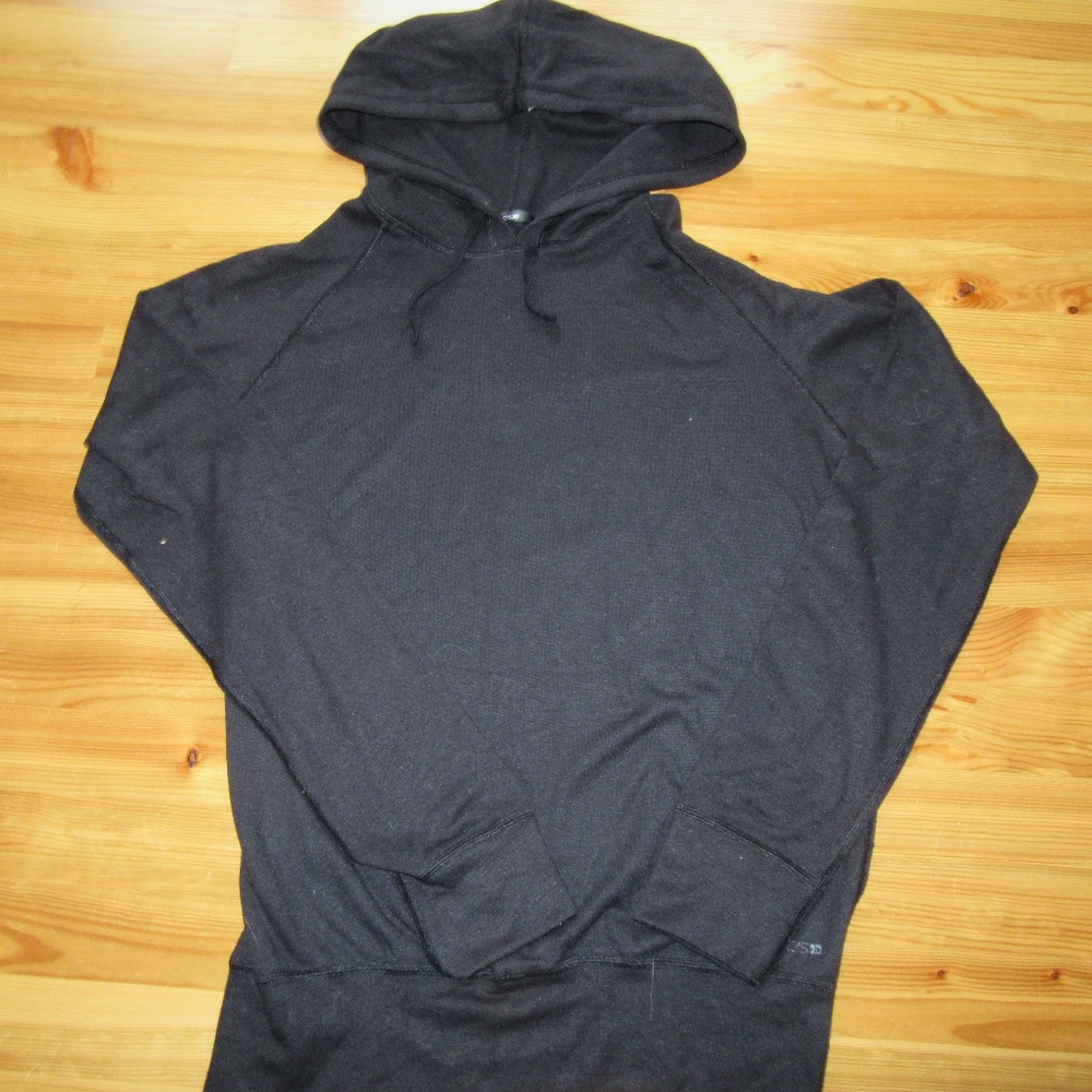 Joe's S Black L/S Pullover Lighter weight Hoody